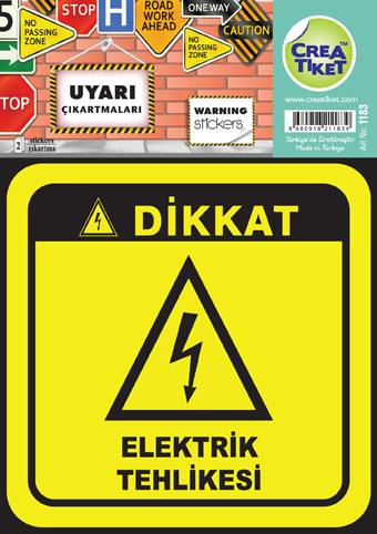 Art No : 1183 | Electricity Danger