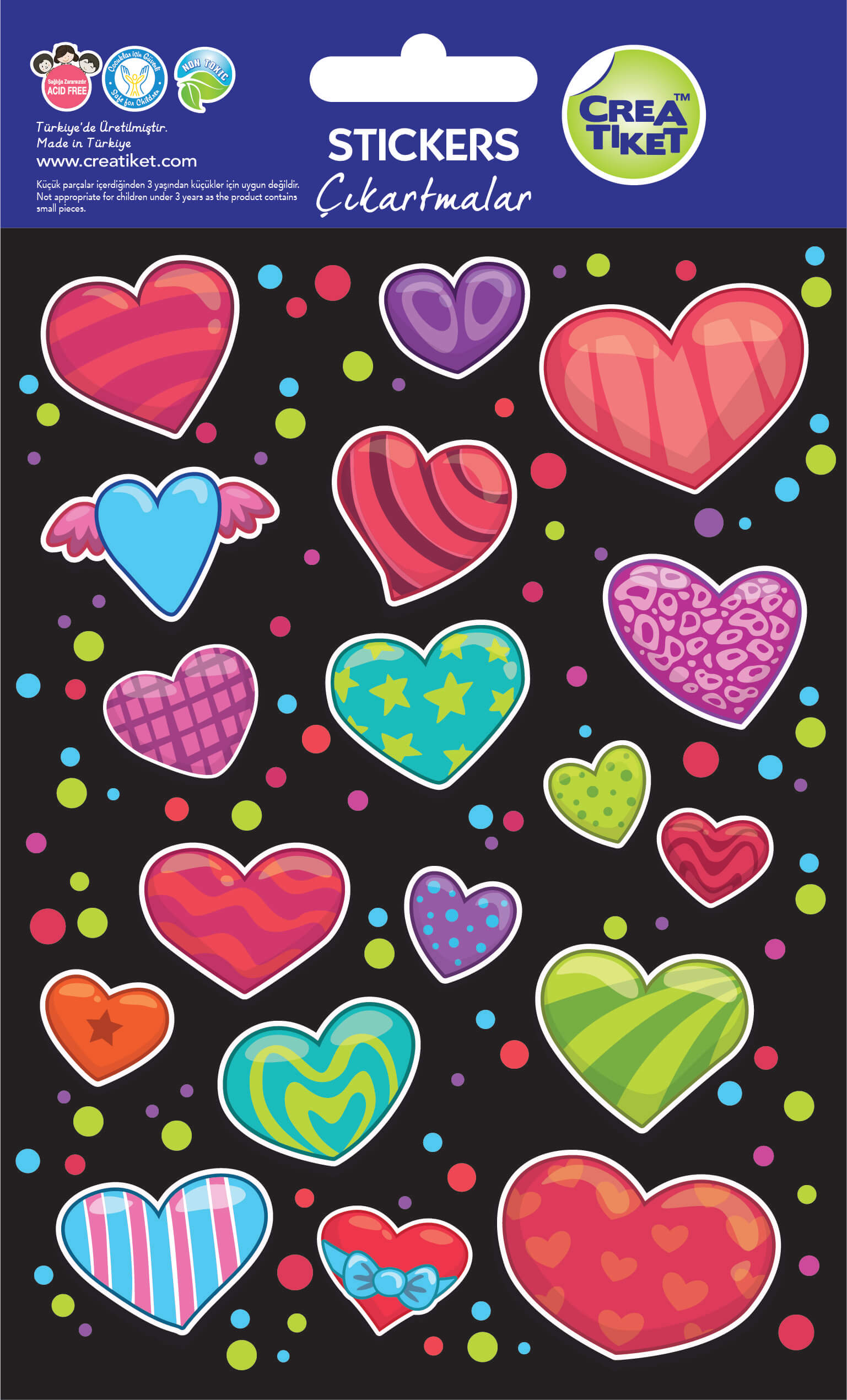 Art No : 1317 | Special Effect Stickers - Hearts