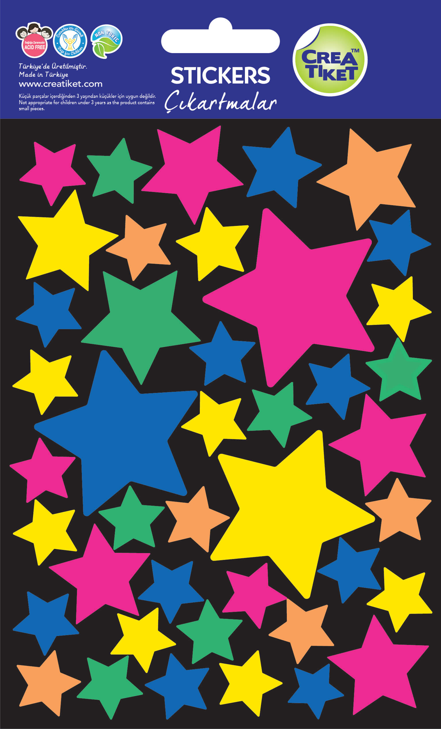 Art No : 1321 | Özel Efektli Çıkartmalar-Yıldızlar